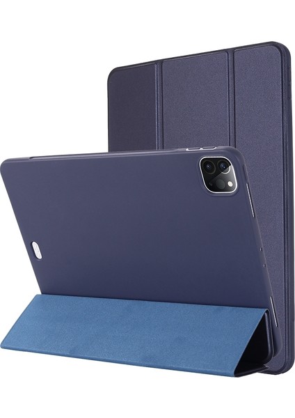 IPAD Pro Için Tpu Deri Kılıf 12.9 2021/2020/2018 (Blue) (Yurt Dışından)