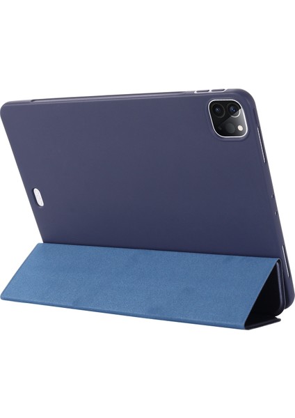 IPAD Pro Için Tpu Deri Kılıf 12.9 2021/2020/2018 (Blue) (Yurt Dışından) modelleri