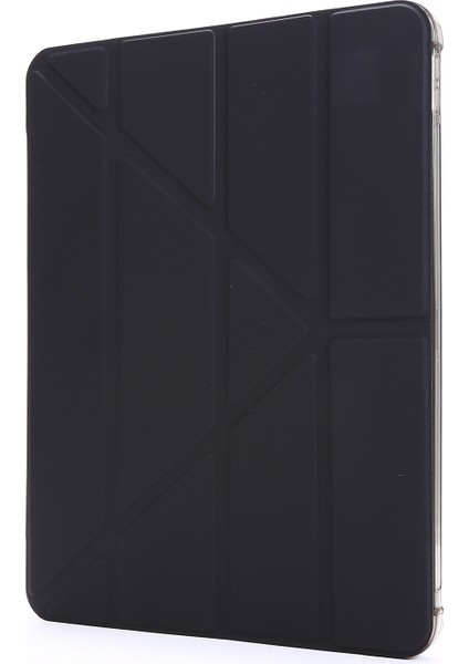 IPAD Pro Için Çok Katlanır Pu + Tpu Kılıf 12.9 2021 (Black) (Yurt Dışından)