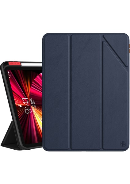 Pc + Tpu Deri Kılıf Ipad Pro 11 2021/2020 (Blue) (Yurt Dışından)