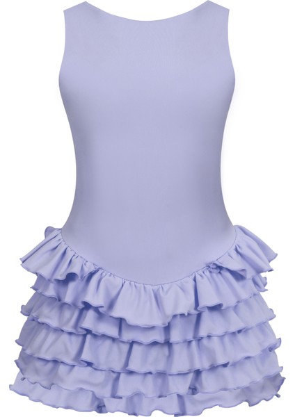 Sardinya Halter Yaka Fırfırlı Şortlu Elbise