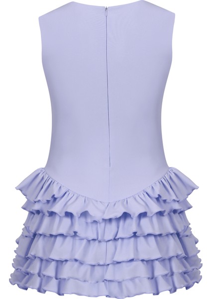 Sardinya Halter Yaka Fırfırlı Şortlu Elbise fiyatları