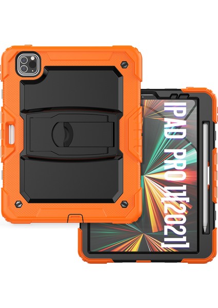 Silicone + Pc Tablet Case For iPad Pro 11 2021 / 2020 / 2018 (Turuncu) (Yurt Dışından) fiyatları