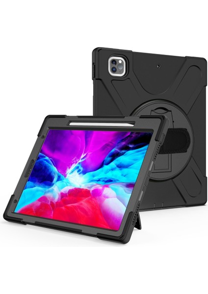 Ipad Pro 12.9 (2020) Koruyucu Kılıf Için (Black) (Yurt Dışından)