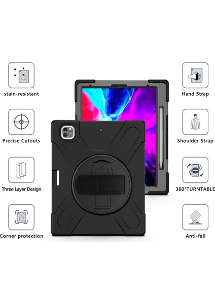 Ipad Pro 12.9 (2020) Koruyucu Kılıf Için (Black) (Yurt Dışından) fiyatları