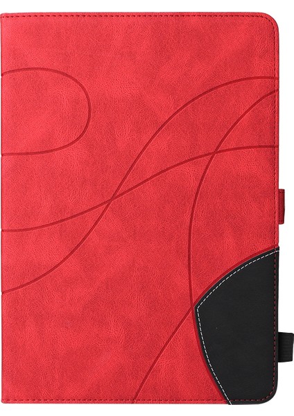 Ipad Mini 6 Için Çift Renkli Ekleme Deri Kasa (Kırmızı) (Yurt Dışından) fiyatları