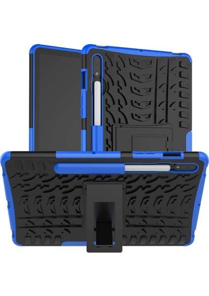 Samsung Galaxy Tab S7 T870 / T875 Lastik Doku Kılıfı (Blue) (Yurt Dışından)