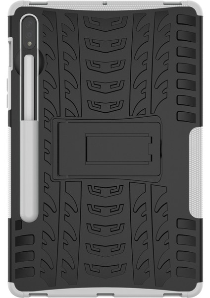 Samsung Galaxy Tab S7 T870 / T875 Lastik Doku Kılıfı (White) (Yurt Dışından) fiyatları