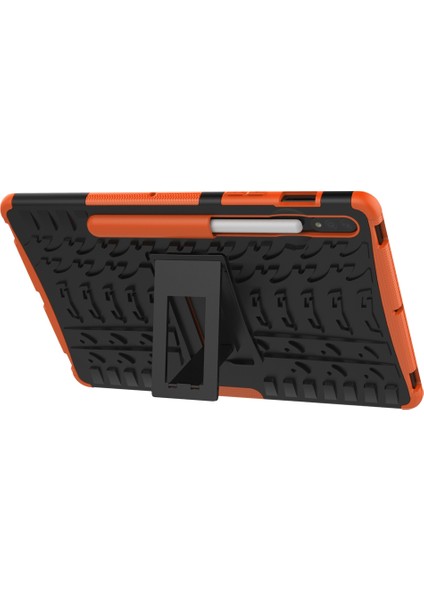 Samsung Galaxy Tab S7 T870 / T875 Lastik Doku Kılıfı (Orange) (Yurt Dışından) modelleri