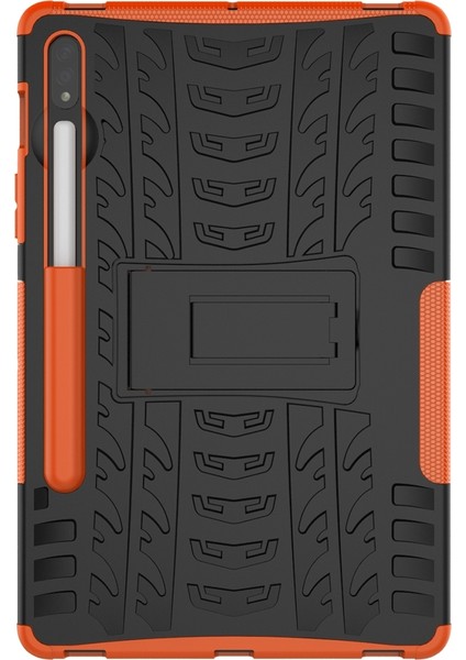 Samsung Galaxy Tab S7 T870 / T875 Lastik Doku Kılıfı (Orange) (Yurt Dışından) fırsatları