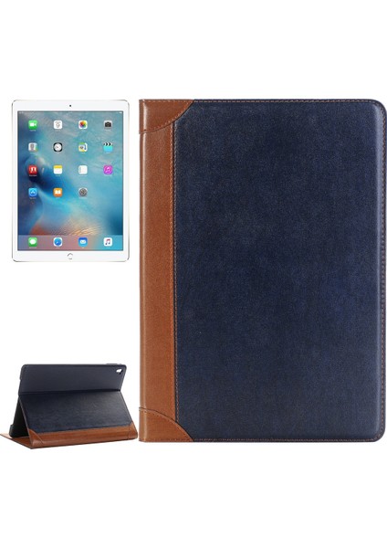 Ipad Pro 9.7 Inç Için Deri Kılıf (Dark Blue) (Yurt Dışından)