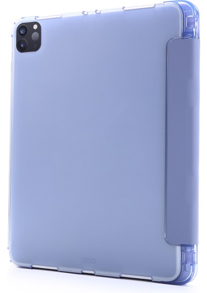 IPAD Pro Için 3 Katlı Pu + Tpu Kılıf 12.9 2021 (Purple) (Yurt Dışından)