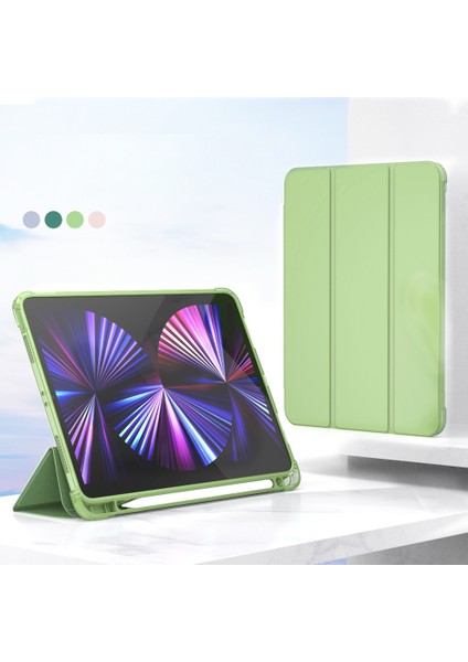 IPAD Pro 11 2020/2021 Için 3 Katlı Pu Kılıf (Green) (Yurt Dışından) fiyatları