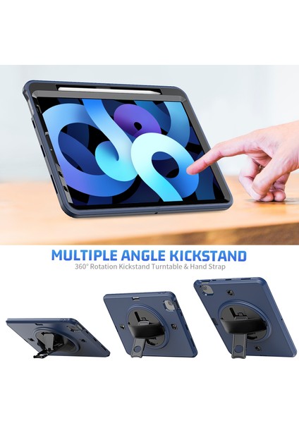 Ipad iPad Air 2020 10.9 Için Tpu + Pc Tablet Kılıfı (Lacivert) (Yurt Dışından) fiyatları