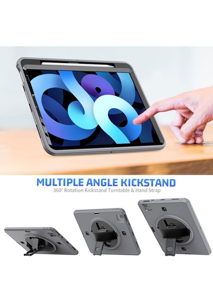 Ipad iPad Air 2020 10.9 Için Tpu + Pc Tablet Kılıfı (Gri) (Yurt Dışından) fiyatları