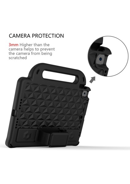 Ipad 10.2 ve 10.2 （2020 Için Zor Durum） (Siyah) (Yurt Dışından) fırsatları