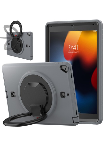 IPAD 10.2 2021/2020 Için Tpu + Pc Tablet Kılıfı (Grey) (Yurt Dışından) fiyatları