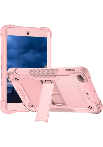 Ipad Mini (2019) / Mini 4 Için Silikon + Pc Kılıfı (Rose Gold) (Yurt Dışından)