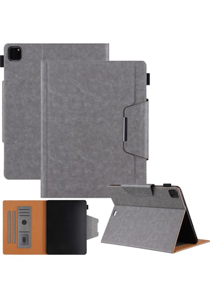 IPAD Pro 12.9 2021 / 2020/2018 Için Katı Renk Kılıfı (Grey) (Yurt Dışından)