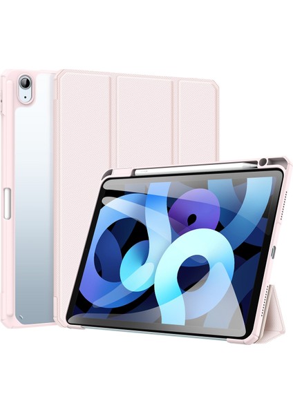Ipad Air Için Toby Serisi Pu+Pc+Tpu Kılıfı (2020) 10.9 (Pembe) (Yurt Dışından)
