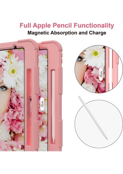 For iPad Pro 12.9 (2018) / (2020) Silicone Protective Case (Rose Gold) (Yurt Dışından) fırsatları