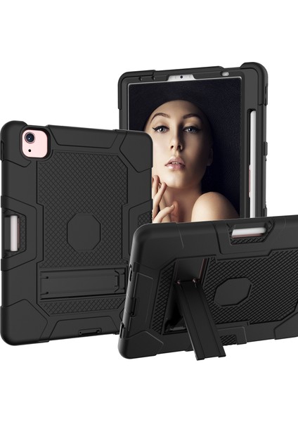 Ipad Air Için Tutucu ile Kasa (2020) 10.9 Inç (Siyah) (Yurt Dışından)