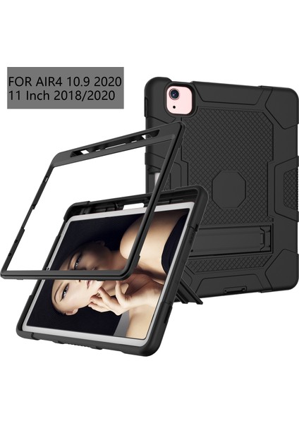 Ipad Air Için Tutucu ile Kasa (2020) 10.9 Inç (Siyah) (Yurt Dışından) fiyatları