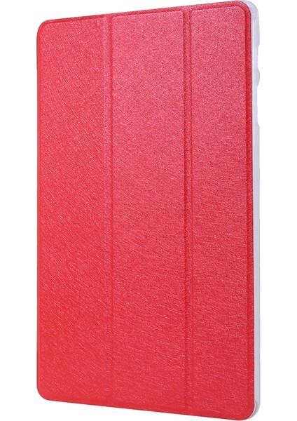 Samsung Galaxy Tab S7 / T870 Için Ipek Doku Deri Kılıf (Red) (Yurt Dışından)