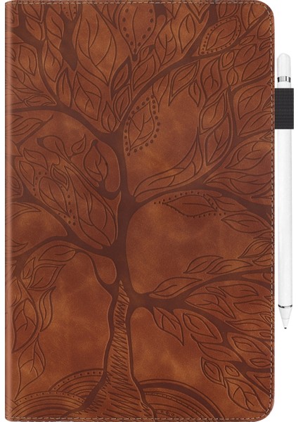 Ipad Mini (2019) / 4/3/2/1 Için Hayat Ağacı Deri Kılıfı (Brown) (Yurt Dışından) fiyatları
