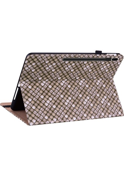 Texture Tablet Pu Case For Samsung Galaxy Tab S8 / Tab S7 (Brown) (Yurt Dışından) modelleri
