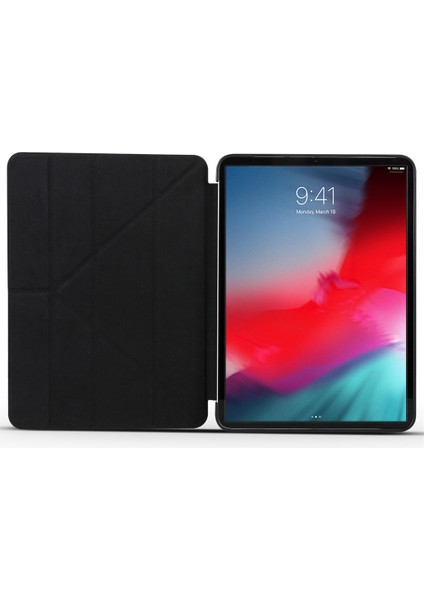 Ipad Hava Için Deri Kılıf (2019) (Black) (Yurt Dışından)