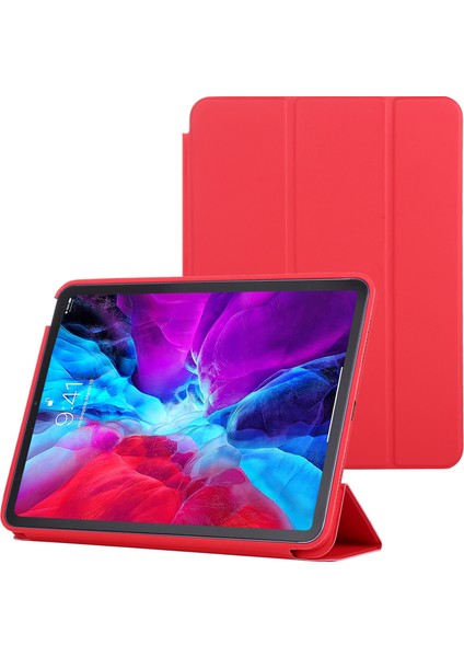 Ipad Air Için Deri Kılıf (2020) 10.9 (Kırmızı) (Yurt Dışından)