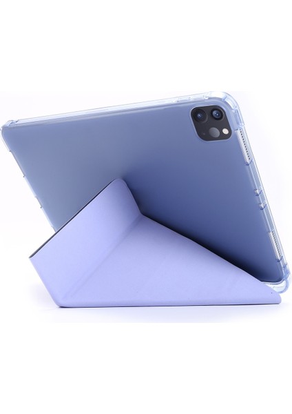 For iPad Pro 11 (2020/2018) Multi-Folding Leather Case (Purple) (Yurt Dışından) fırsatları