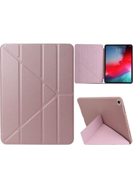 Ipad Hava Için Deri Kılıf (2019) (Rose Gold) (Yurt Dışından)
