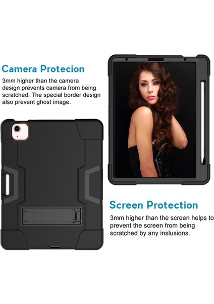 Ipad Air Için (2020) 10.9 Koruyucu Kılıf (Siyah) (Yurt Dışından) fırsatları