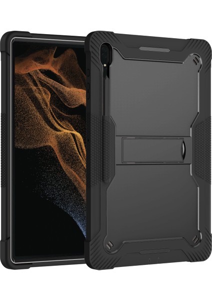 Samsung Galaxy Tab S8 Ultra Için Silikon + Pc Tablet Kılıfı (Siyah) (Yurt Dışından) fiyatları