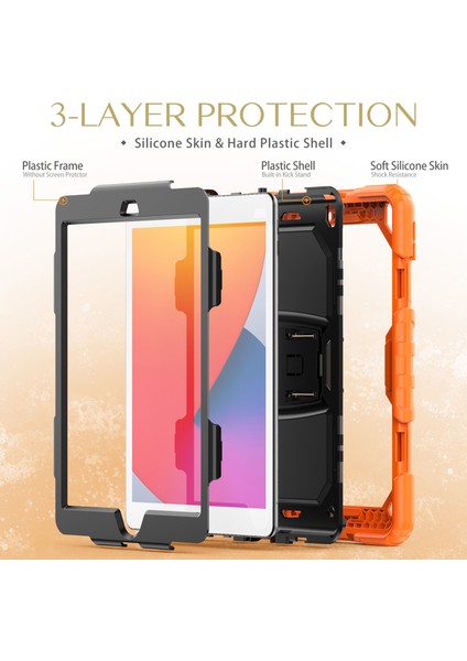 IPAD 10.2 2021/2020/2019 Için Silikon Pc Kılıfı (Orange) (Yurt Dışından) indirimleri