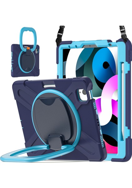 Ipad Air Için Silikon + Pc Kılıfı (2020) 10.9 (Lacivert) (Yurt Dışından)