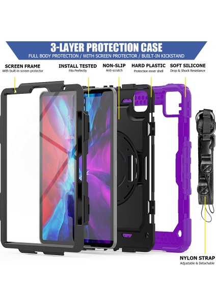 Ipad Pro 11 Inç 2020 Için Zor Durumda (Purple) (Yurt Dışından) modelleri