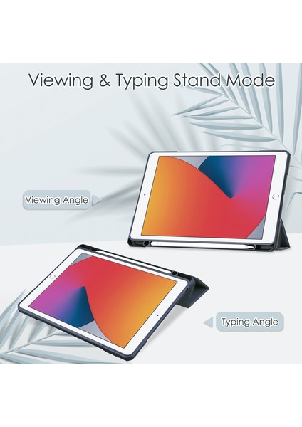 Şeffaf Akrilik + Tpu + Pu Kılıf ipad 10.2 2021/2020/2019 (Blue) (Yurt Dışından) modelleri