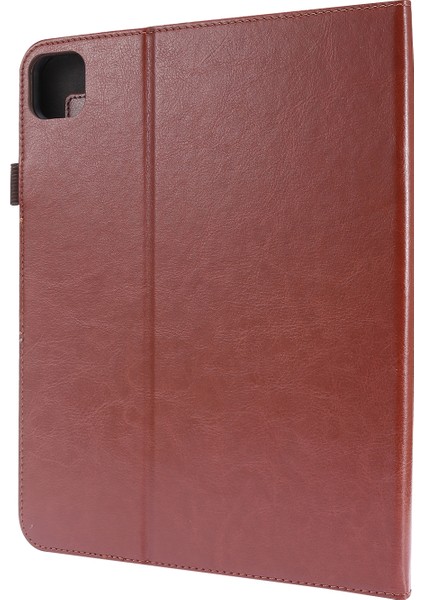For iPad Pro 12.9 Inch (2020) Leather Case (Brown) (Yurt Dışından) modelleri