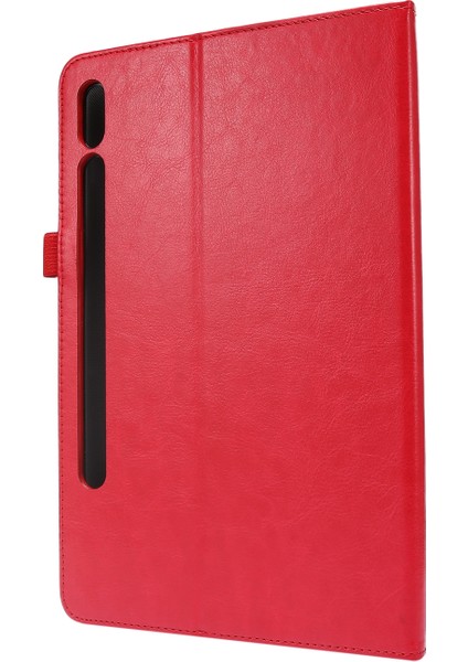 Samsung Galaxy Tab S7 / SM-870 Deri Kılıf (Red) (Yurt Dışından)