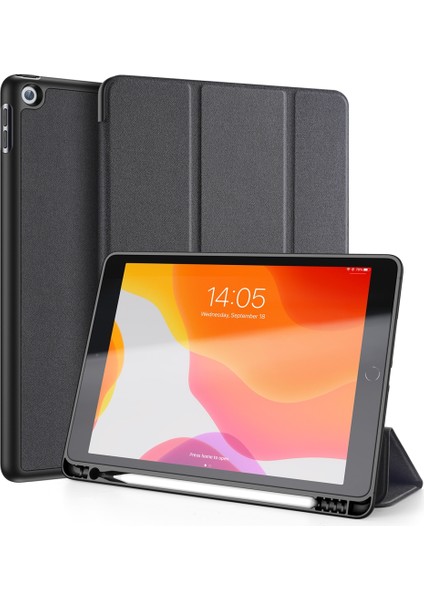 Ipad 10.2 & 10.2 (2020) Için Deri Kılıf (Black) (Yurt Dışından)