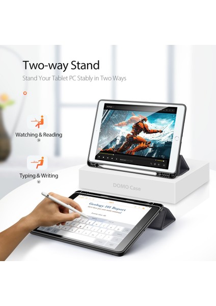 Ipad 10.2 & 10.2 (2020) Için Deri Kılıf (Black) (Yurt Dışından) modelleri