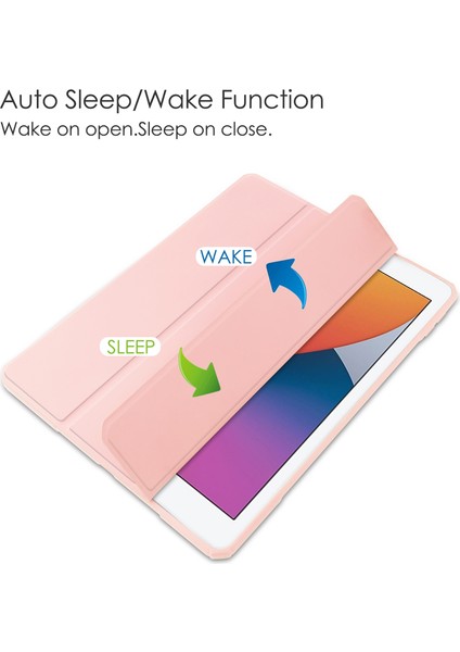 Şeffaf Akrilik + Tpu + Pu Kılıf ipad 10.2 2021/2020/2019 (Pink) (Yurt Dışından) fiyatları
