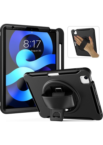 Ipad Air 2022 /2020 10.9 Koruyucu Kılıf Için (Siyah) (Yurt Dışından)