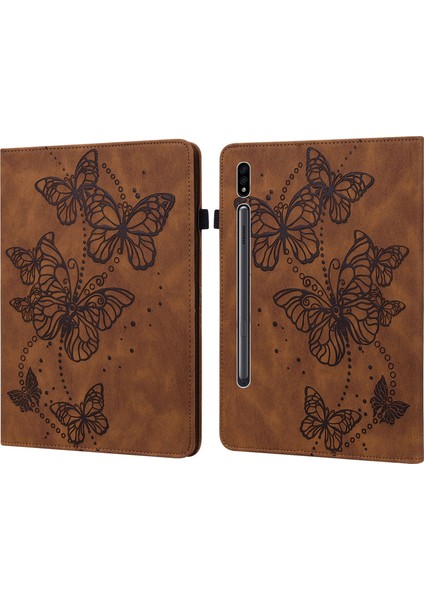 Samsung Galaxy Tab S7 T870 / T875 / T876B Için Tablet Kılıfı (Brown) (Yurt Dışından)