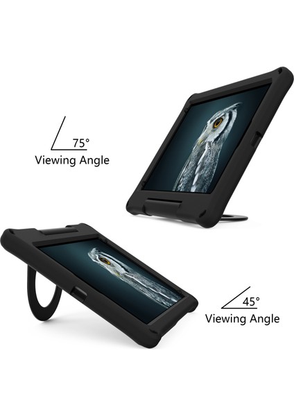 Handle Holder Tablet Case For iPad 10.2 2021 / 2020 / 2019 (Siyah) (Yurt Dışından) fırsatları
