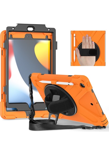 IPAD 10.2 2021 / 2020/2019 Için Silikon + Pc Kılıfı (Orange) (Yurt Dışından) fiyatları