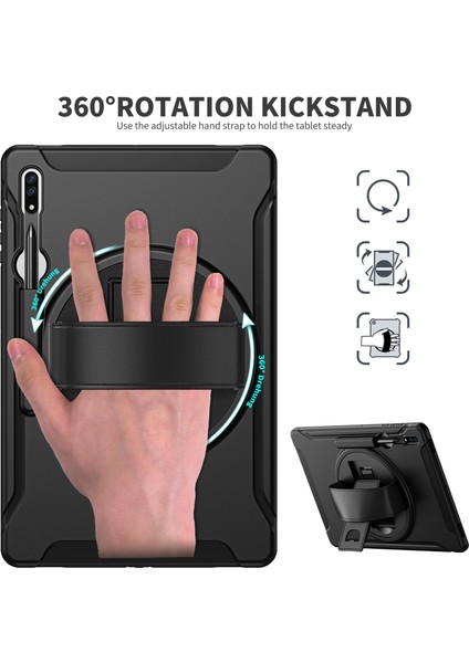 Samsung Galaxy Tab S8 Ultra Için Tpu + Pc Tablet Kılıfı (Siyah) (Yurt Dışından) fiyatları